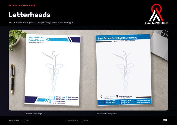 Letterheads — Amana Printing