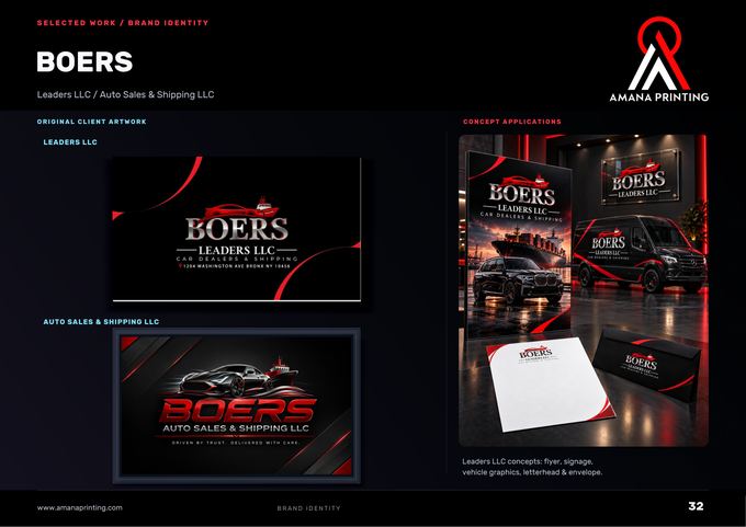 BOERS — brand identity by Amana Printing