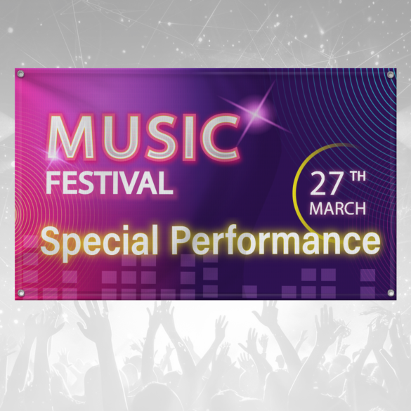 18oz Single-Sided Blockout Banner